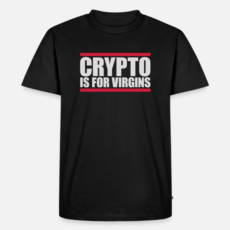 Crypto est pour les vierges - T-shirt Premium bio Homme - noir