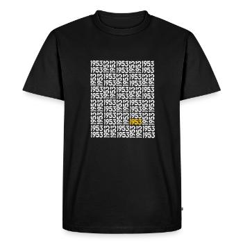 Born 1953 70th birthday Anniversary Wedding anniversary - Men's Premium Organic T-Shirt - black - Front - Nico (187cm)