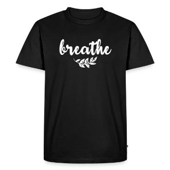 Cadeau de yoga pour Yogis Méditation Idée cadeau Om - T-shirt Premium bio Homme - noir - Devant - Nico (187cm)