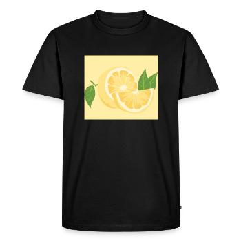 Citron citron - T-shirt Premium bio Homme - noir - Devant - Nico (187cm)