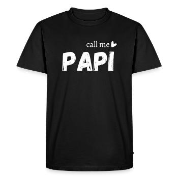 Call me grandpa - Men's Premium Organic T-Shirt - black - Front - Nico (187cm)