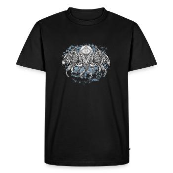 Cthulhu encre - T-shirt Premium bio Homme - noir - Devant - Nico (187cm)