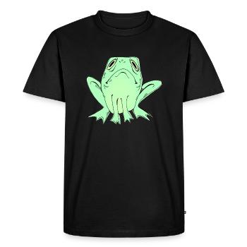 Small frog - Men's Premium Organic T-Shirt - black - Front - Nico (187cm)