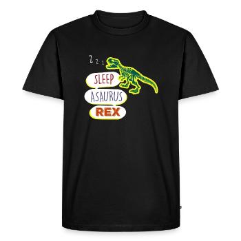 Sleepasaurus Rex magique à propos de l’au-delà - T-shirt Premium bio Homme - noir - Devant - Nico (187cm)