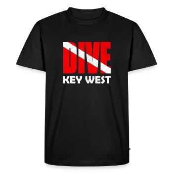 Plongée Key West Caraïbes Caraïbes États-Unis Floride - T-shirt Premium bio Homme - noir - Devant - Nico (187cm)
