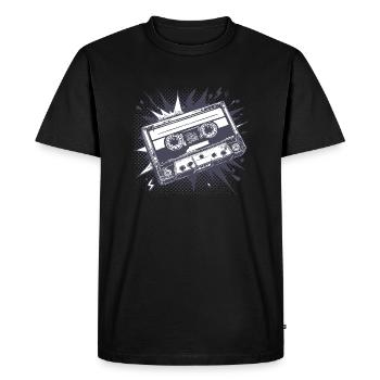 Bande Kasi - T-shirt Premium bio Homme - noir - Devant - Nico (187cm)