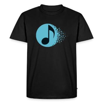 Abstract Sound Burst - Men's Premium Organic T-Shirt - black - Front - Nico (187cm)