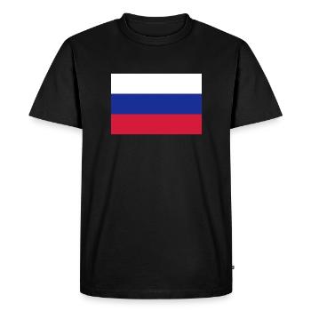 Russie - T-shirt Premium bio Homme - noir - Devant - Nico (187cm)