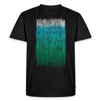 Turquoise Essence Graphiques - T-shirt Premium bio Homme - noir - Devant - Nico (187cm)