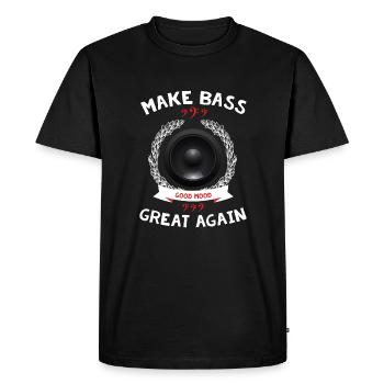 Rendre la basse encore plus belle - T-shirt Premium bio Homme - noir - Devant - Nico (187cm)