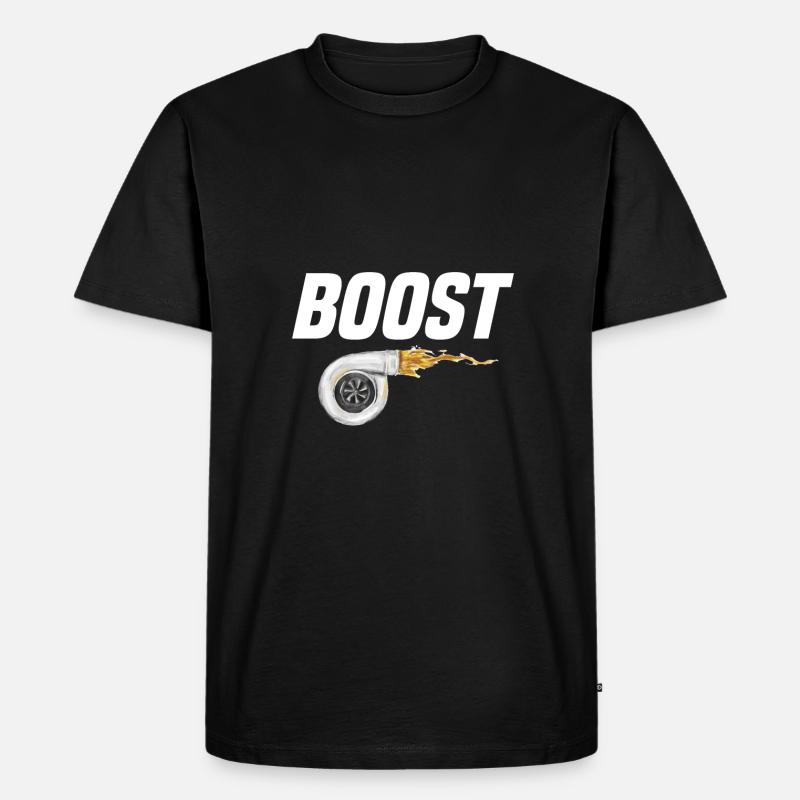 boost - Männer Premium Bio T-Shirt - Schwarz