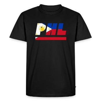 Philippines flag flag PHL - Men's Premium Organic T-Shirt - black - Front - Nico (187cm)