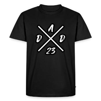 Father/Dad 2023 - Men's Premium Organic T-Shirt - black - Front - Nico (187cm)