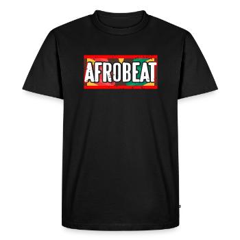 Retro Vintage Afrobeat Lover Cool T-Shirt Present - Men's Premium Organic T-Shirt - black - Front - Nico (187cm)