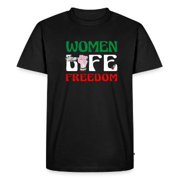 Cute Iranian Women - Women Life Freedom - T-shirt Premium bio Homme - noir - Devant - Nico (187cm)