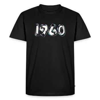 Year 1960 - Men's Premium Organic T-Shirt - black - Front - Nico (187cm)
