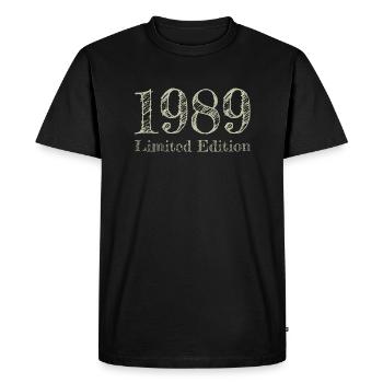 1989 - T-shirt Premium bio Homme - noir - Devant - Nico (187cm)