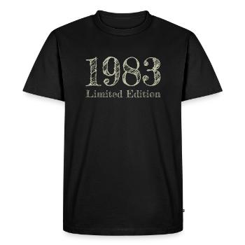 1983 - T-shirt Premium bio Homme - noir - Devant - Nico (187cm)