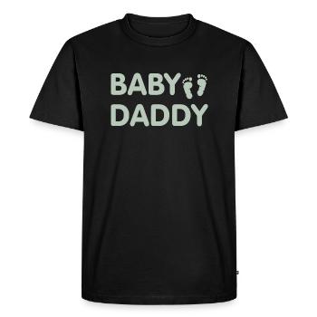 Baby daddy - Men's Premium Organic T-Shirt - black - Front - Nico (187cm)