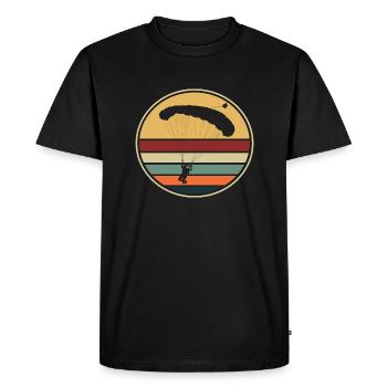 Skydiving Skydiving Retro - Men's Premium Organic T-Shirt - black - Front - Nico (187cm)