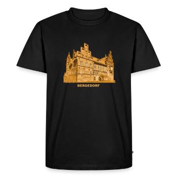 Bergedorf Schloss Hambourg Musée Vierlande - T-shirt Premium bio Homme - noir - Devant - Nico (187cm)