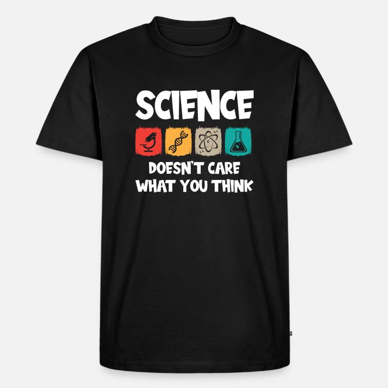 Science - Männer Premium Bio T-Shirt - Schwarz
