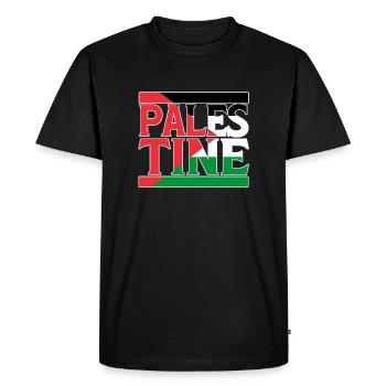 Palestine - T-shirt Premium bio Homme - noir - Devant - Nico (187cm)