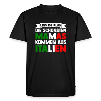 Italie Italien Papa Italien Papa Italien Italie - T-shirt Premium bio Homme - noir - Devant - Nico (187cm)