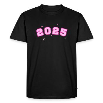 2025 Star Pink - Men's Premium Organic T-Shirt - black - Front - Nico (187cm)