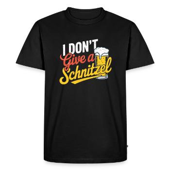 Je m’en fous d’une escalope - T-shirt Premium bio Homme - noir - Devant - Nico (187cm)