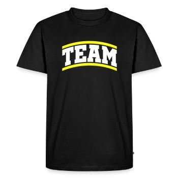 Team - Men's Premium Organic T-Shirt - black - Front - Nico (187cm)