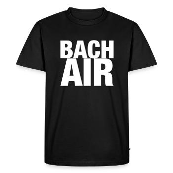 Johann Sebastian Bach Air T-shirt dit drôle - T-shirt Premium bio Homme - noir - Devant - Nico (187cm)