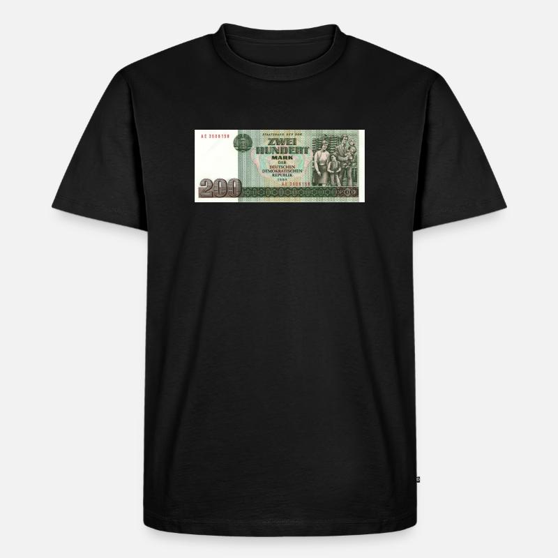 200 mark der ddr - Männer Premium Bio T-Shirt - Schwarz