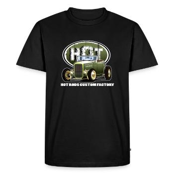 Hot rod - T-shirt Premium bio Homme - noir - Devant - Nico (187cm)