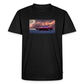 vieille voiture américaine - T-shirt Premium bio Homme - noir - Devant - Nico (187cm)