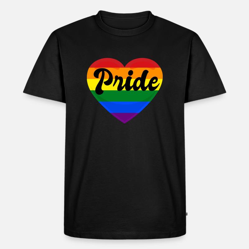 PRIDE - Männer Premium Bio T-Shirt - Schwarz