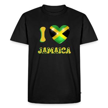 I love Jamaica - T-shirt Premium bio Homme - noir - Devant - Nico (187cm)