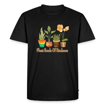 Jardiniers Jardiniers Jardinage Creuser une plante - T-shirt Premium bio Homme - noir - Devant - Nico (187cm)