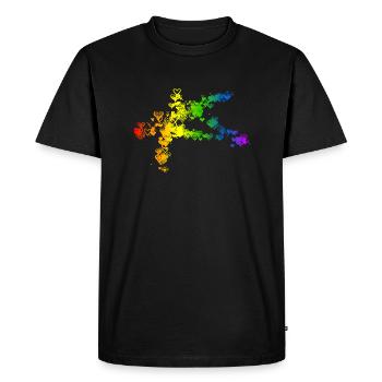 Pentagramme Satan Diable gothique gothique Sorcière occulte 2 - T-shirt Premium bio Homme - noir - Devant - Nico (187cm)