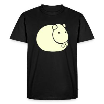 Hamster Cute Animal Rodent Animals Pet Vector 4 - Men's Premium Organic T-Shirt - black - Front - Nico (187cm)