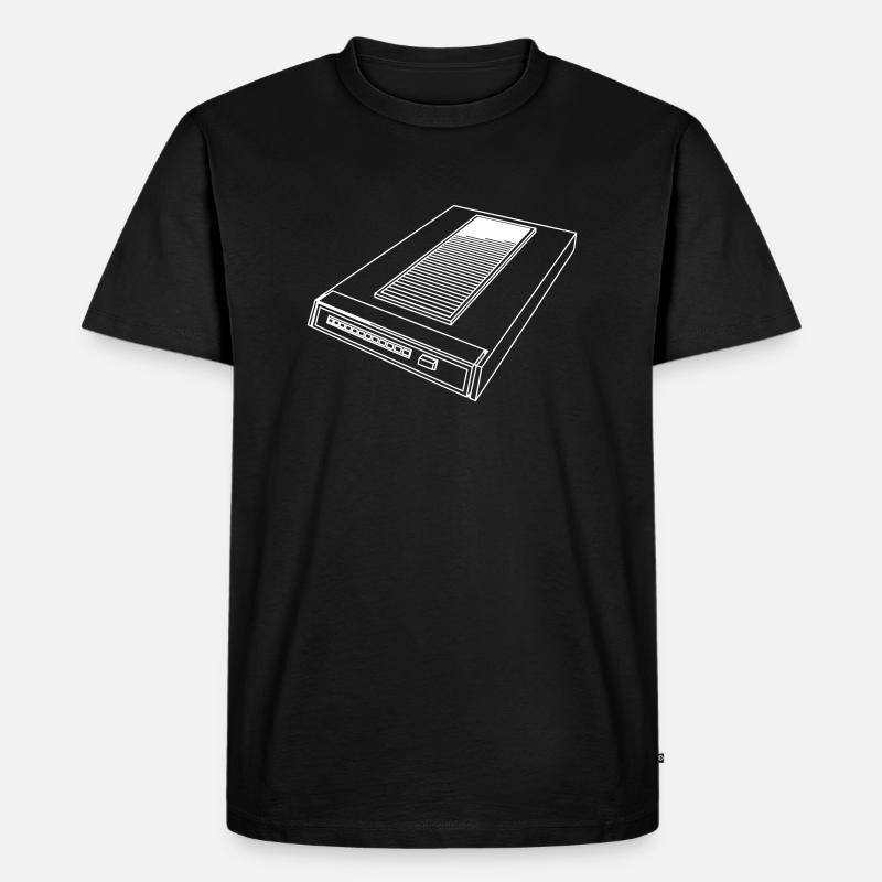 Modem - Männer Premium Bio T-Shirt - Schwarz