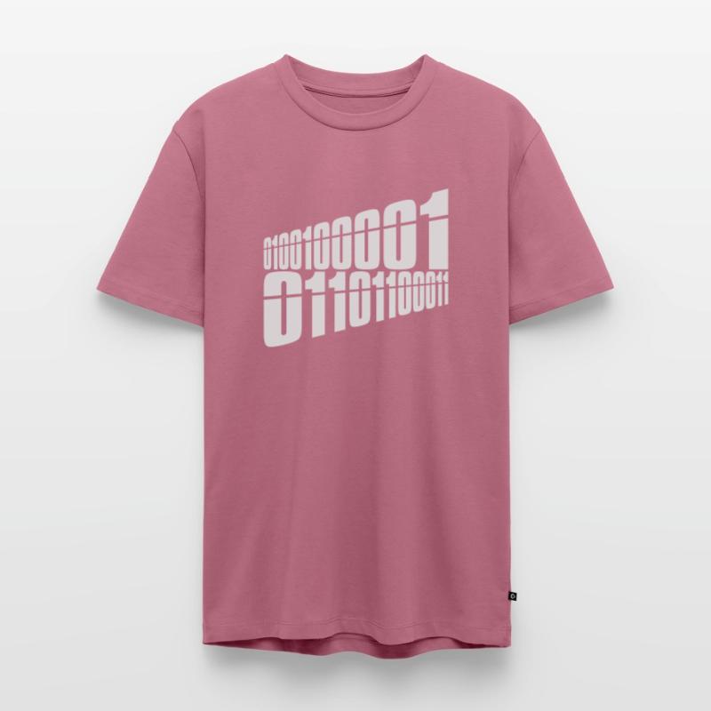 Binary Code Program Language Men's Premium Organic T-Shirt