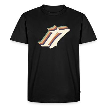 17e anniversaire vintage - T-shirt Premium bio Homme - noir - Devant - Nico (187cm)