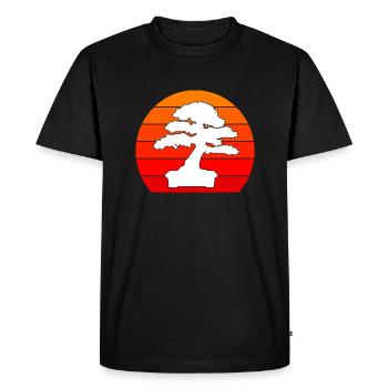 Bonsai tree design for bonsai beginner lovers - Men's Premium Organic T-Shirt - black - Front - Nico (187cm)