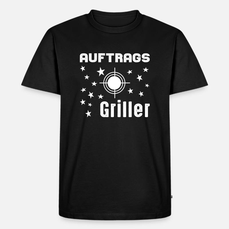 Auftrag - Männer Premium Bio T-Shirt - Schwarz
