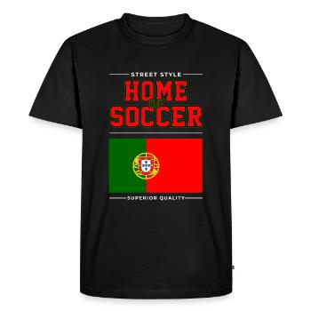 Le berceau du football - T-shirt Premium bio Homme - noir - Devant - Nico (187cm)