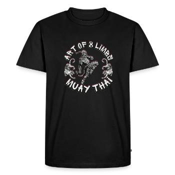 Muay Thai Thai Boxe - T-shirt Premium bio Homme - noir - Devant - Nico (187cm)