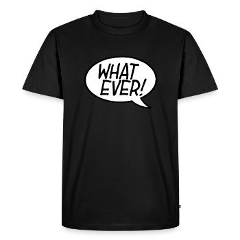 Quoi jamais ! Bulle - T-shirt Premium bio Homme - noir - Devant - Nico (187cm)