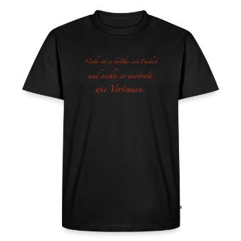 Liberté - T-shirt Premium bio Homme - noir - Devant - Nico (187cm)