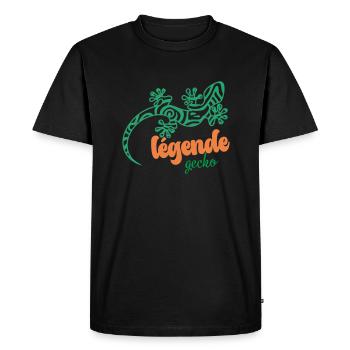 GECKO - T-shirt Premium bio Homme - noir - Devant - Nico (187cm)